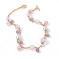 SPARK・Rose Quartz & Amethyst Necklace