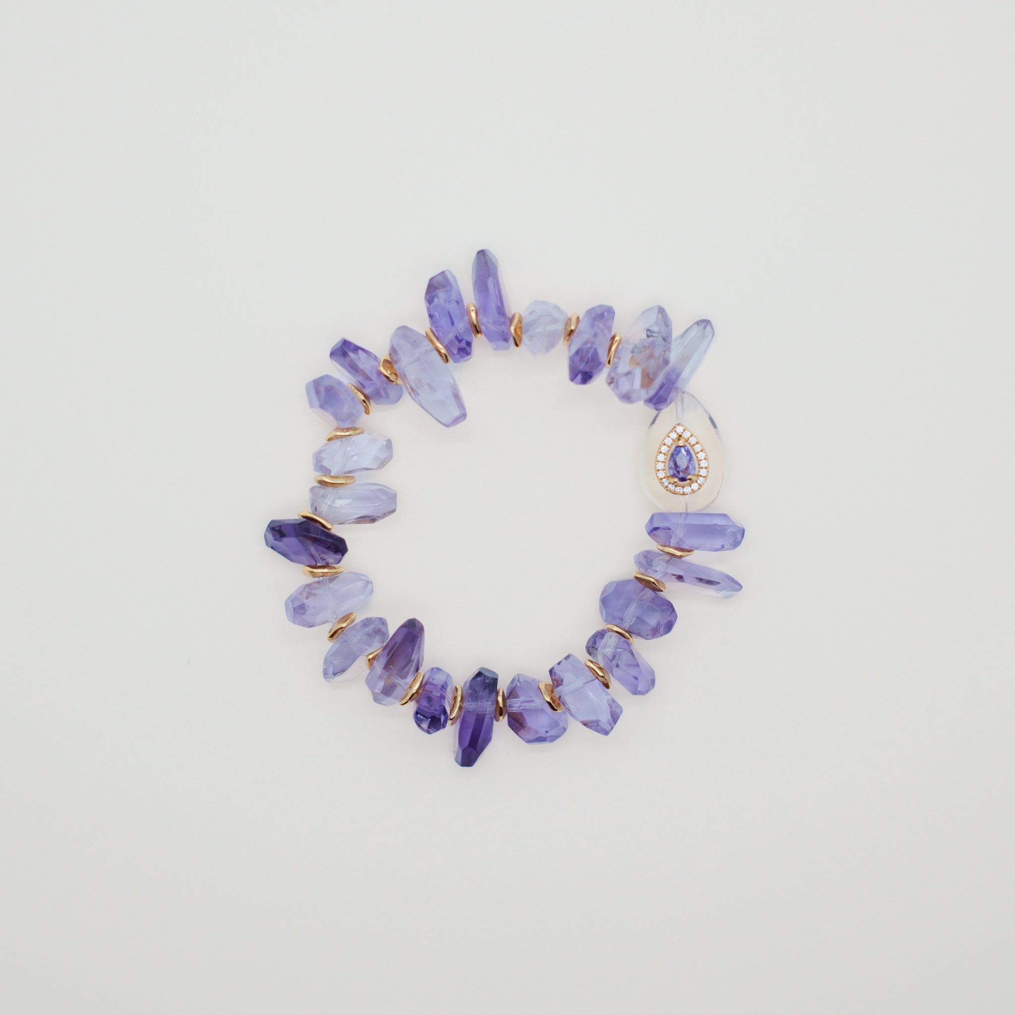 NOVA・Amethyst Tumble Bracelet