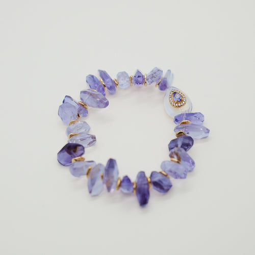 NOVA・Amethyst Tumble Bracelet