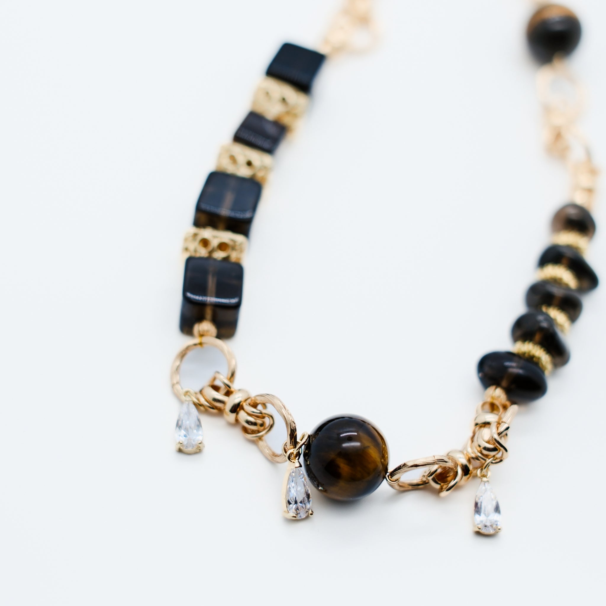 NOVA・Tiger’s Eye Statement Necklace