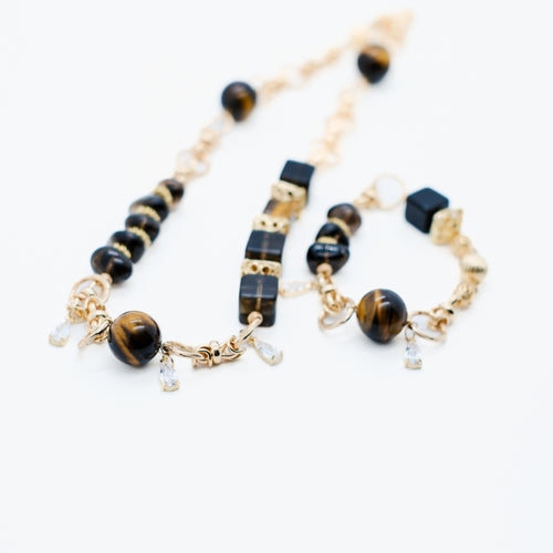 OSMIA・Tiger’s Eye Statement Set