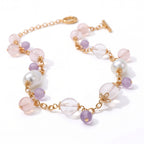 SPARK・Rose Quartz & Amethyst Necklace