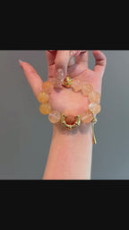 SPARK・Orange Rabbit Hair Bracelet